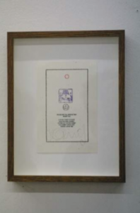 Fuji Stamp, Text 1988, 19 x 24 cm