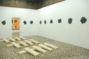Hamish Fulton, Richard Nonas, 2012, installation view